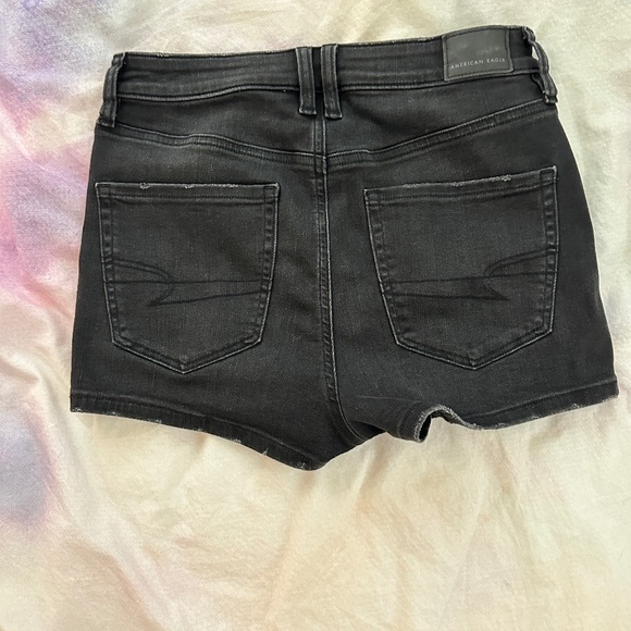 American Eagle  Next Level Super High-Waisted Denim Short Short - Picture 1 of 4